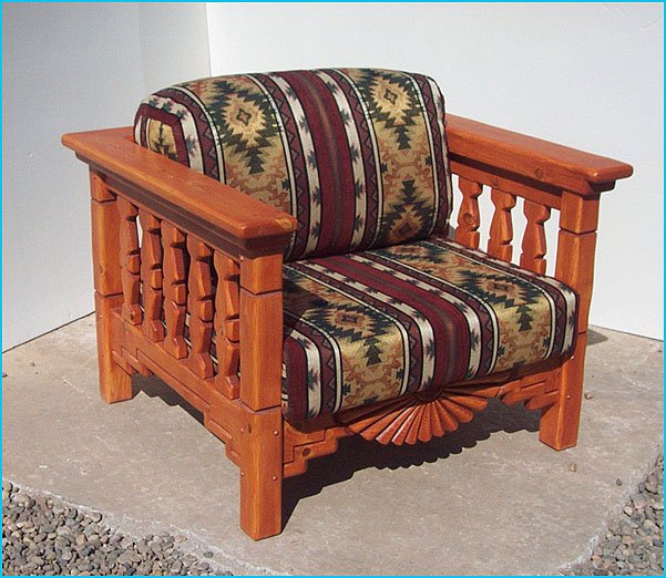 Southwestern Living Room Set Aurora, Sofa, Chairs